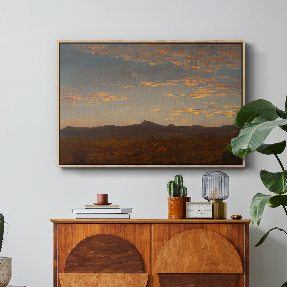 Study for "Catskill Creek", c. 1844-1845 - Floater Framed Canvas Print