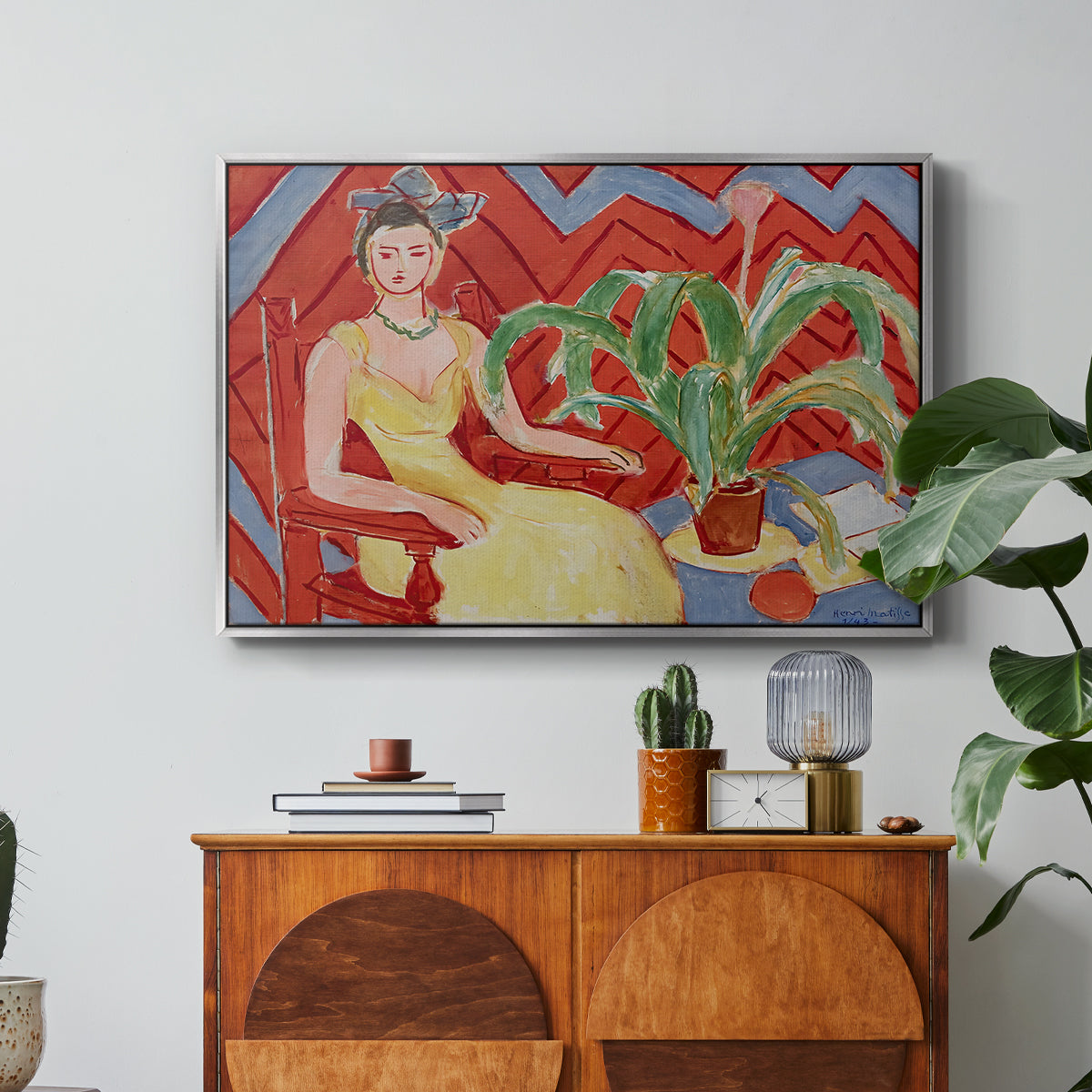 Michaella, 1943 - Floater Framed Canvas Print