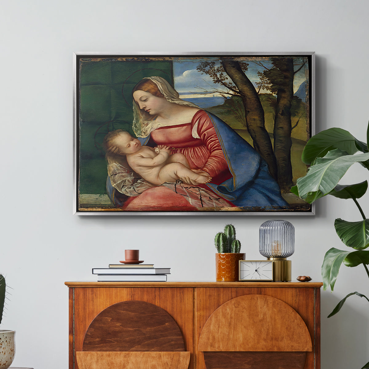 Madonna and Child, c. 1508 - Floater Framed Canvas Print