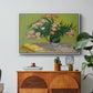 Vase with Oleanders and Books, 1888 - Floater Framed Canvas Print