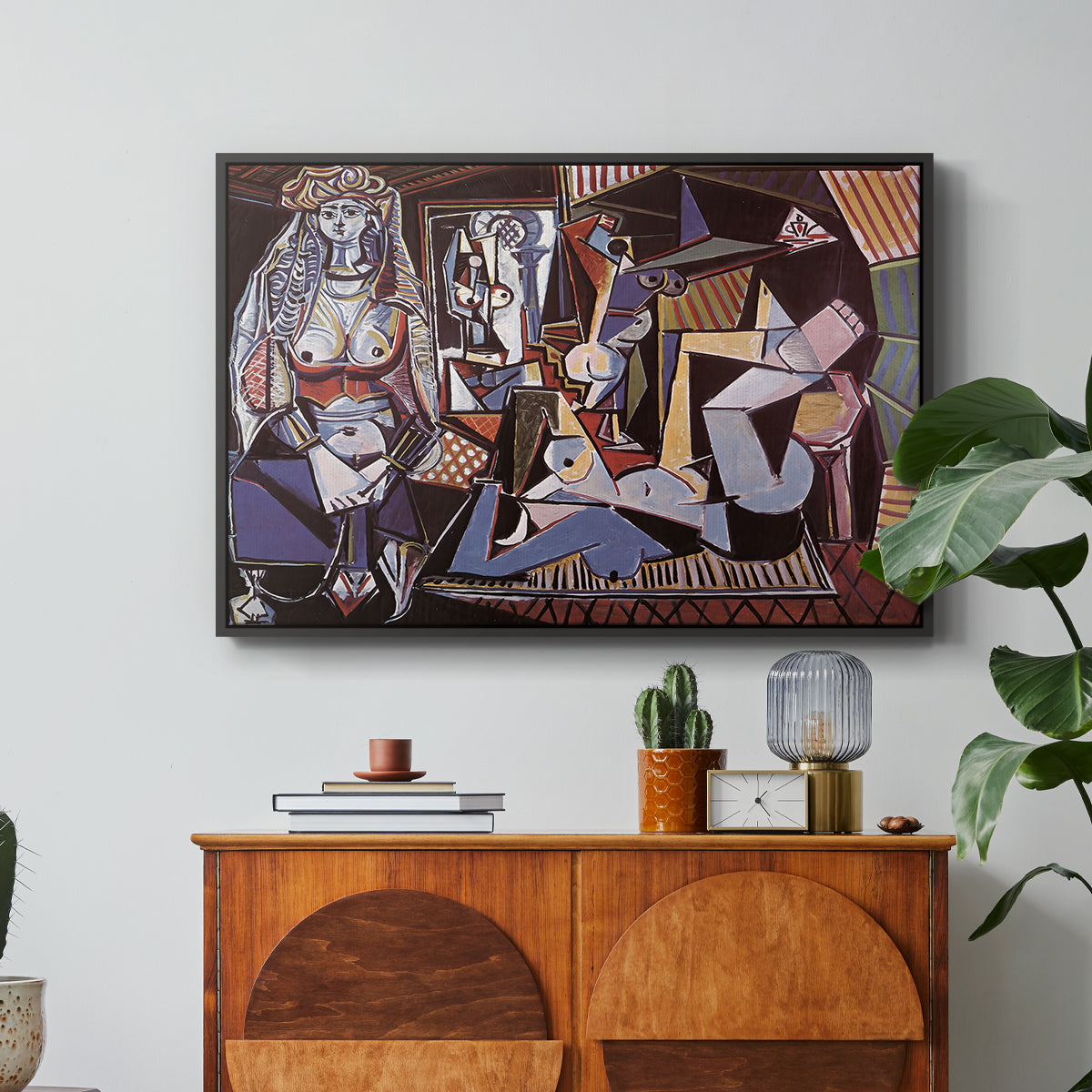 Women of Algiers (Version O), 1955 - Floater Framed Canvas Print