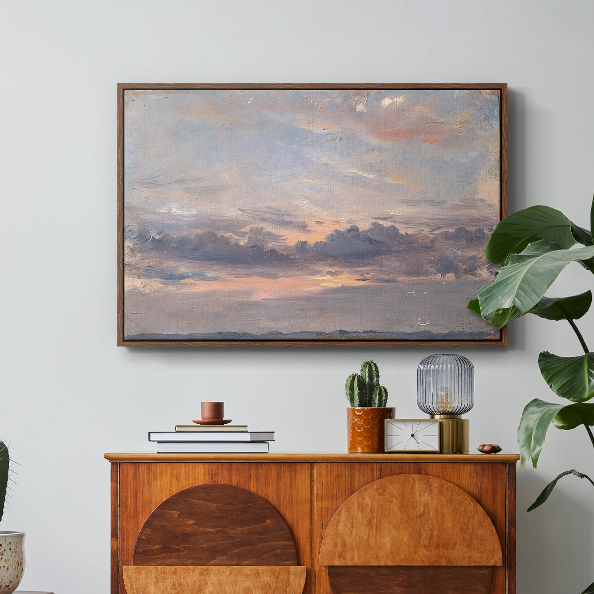 A Cloud Study, Sunset, c. 1821-1822 - Floater Framed Canvas Print