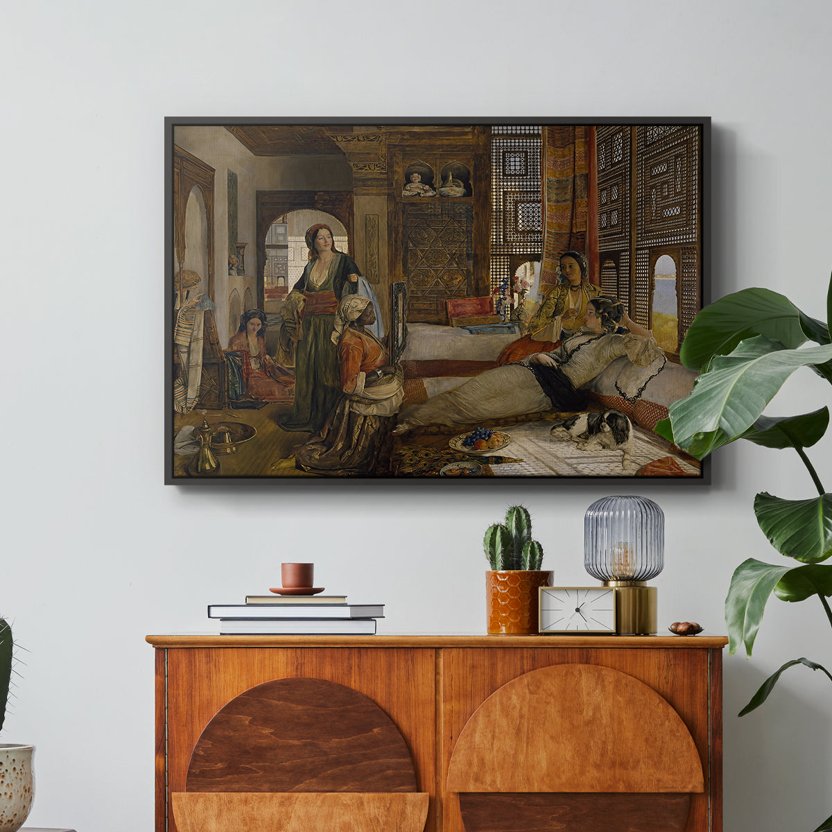 The Harem, 1876 - Floater Framed Canvas Print