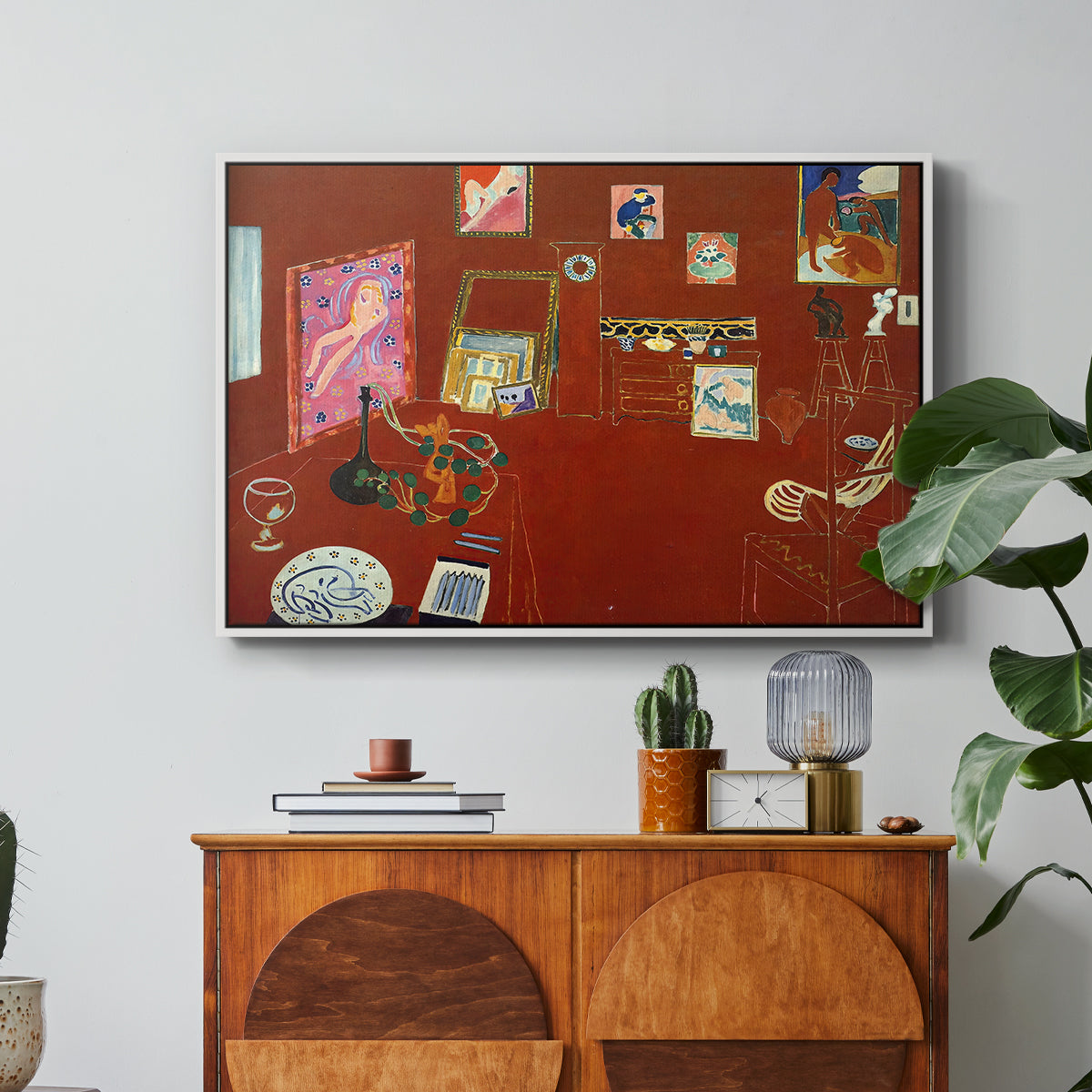 The Red Studio (L'Atelier Rouge), 1911 - Floater Framed Canvas Print