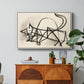 Study of a Cat (Étude de chat), 1946 - Floater Framed Canvas Print