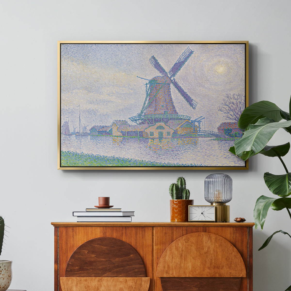 Mill of Edam (Moulin d'Edam), 1896 - Floater Framed Canvas Print