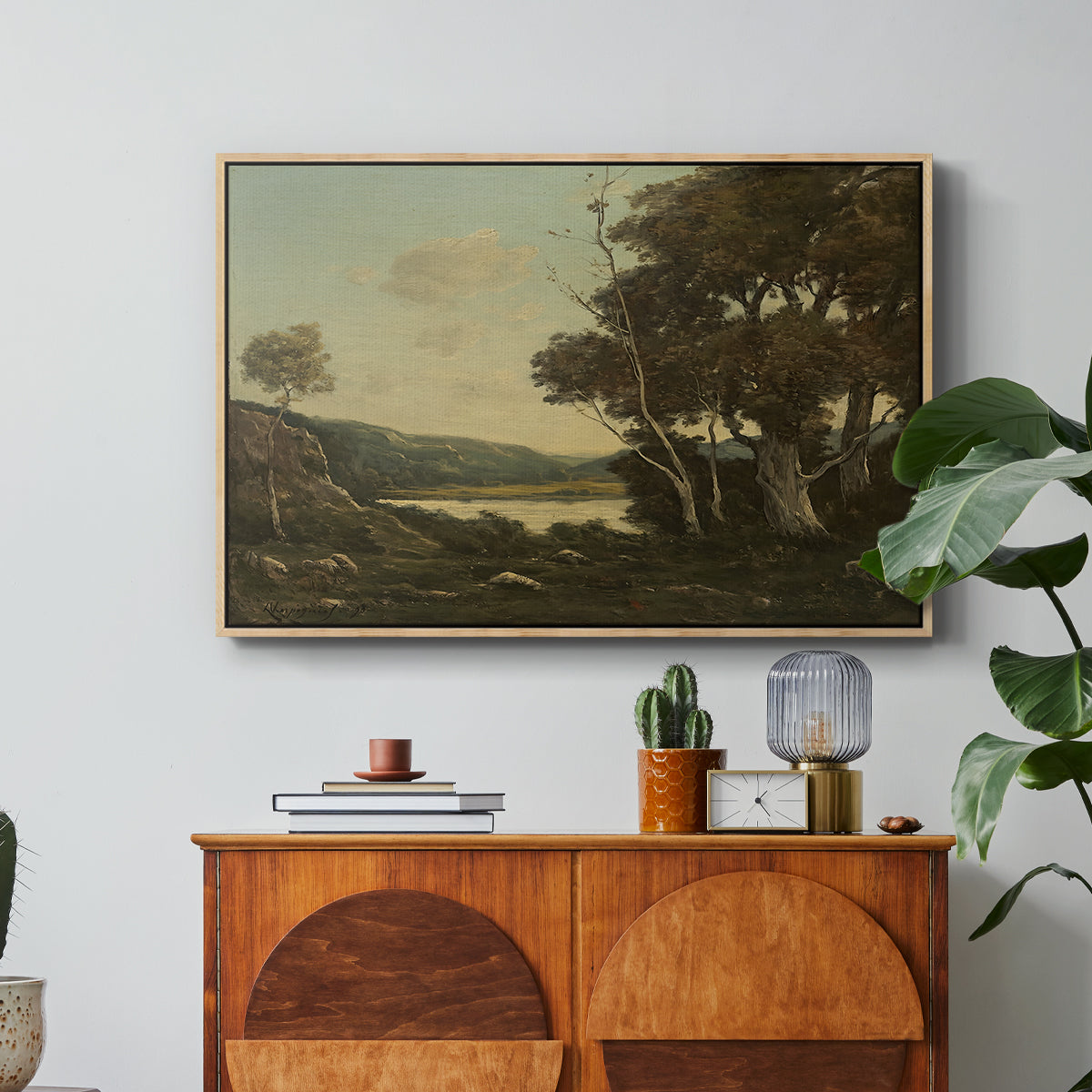 Landscape, 1898 - Floater Framed Canvas Print