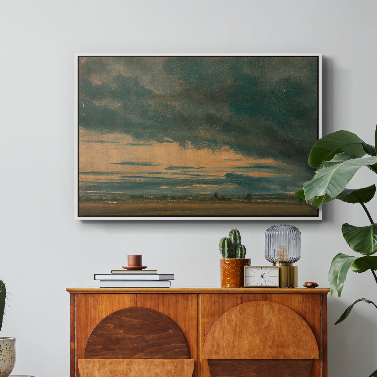 Cloud Study, c. 1821 - Floater Framed Canvas Print