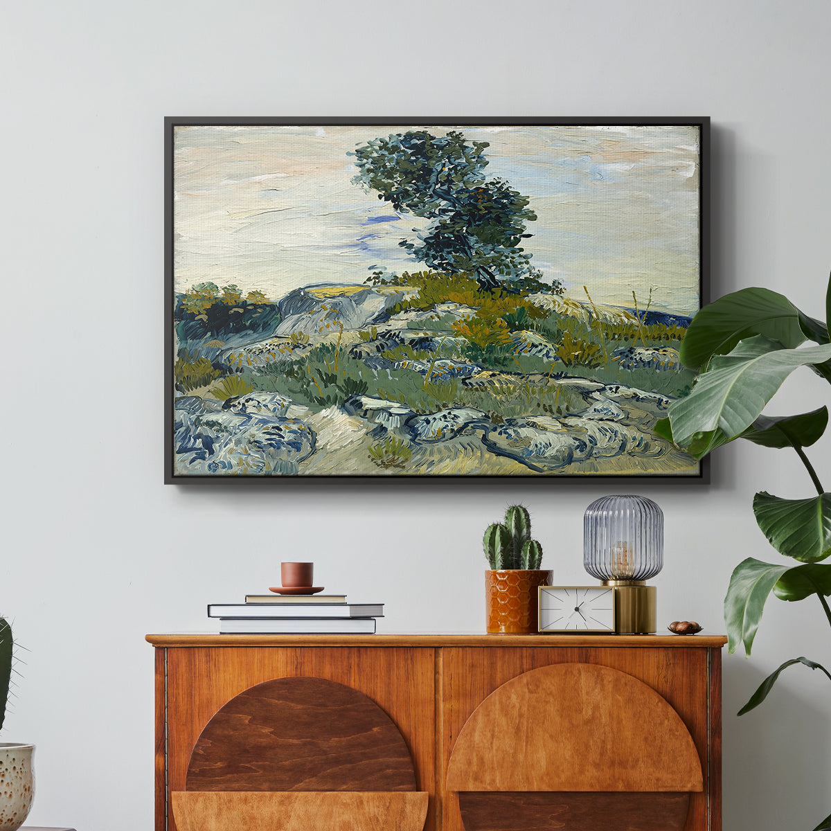 The Rocks, 1888 - Floater Framed Canvas Print