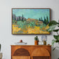 Wooden Sheds Among the Olive Trees and Cypresses, 1889 - Floater Framed Canvas Print
