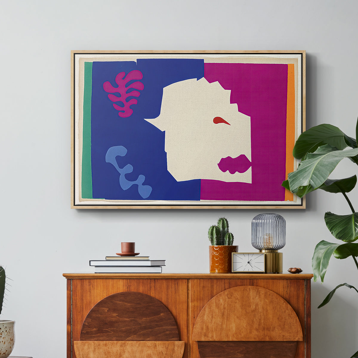 The Wolf (Le loup), from Jazz, 1947 - Floater Framed Canvas Print