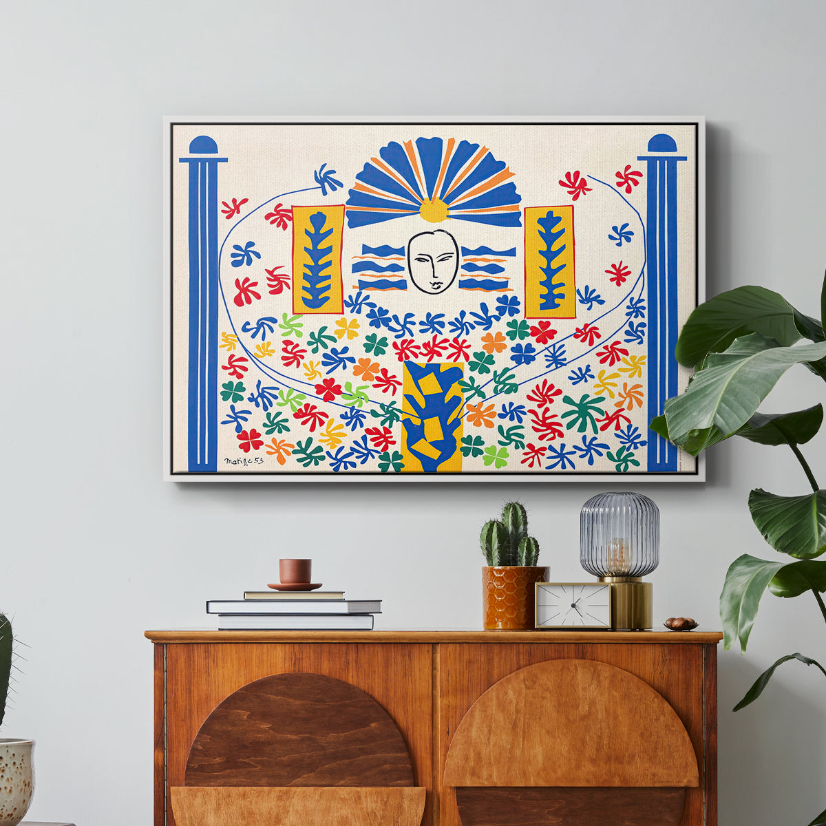 Apollo (Apollon), 1953 - Floater Framed Canvas Print