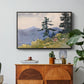 North Woods Club, Adirondacks, 1892 - Floater Framed Canvas Print