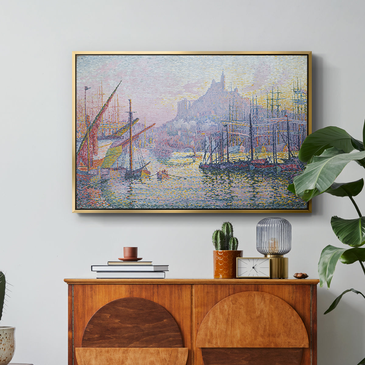 The Port of Marseille, 1905 - Floater Framed Canvas Print