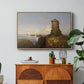 Italian Coast Scene with Ruined Tower, 1838 - Floater Framed Canvas Print