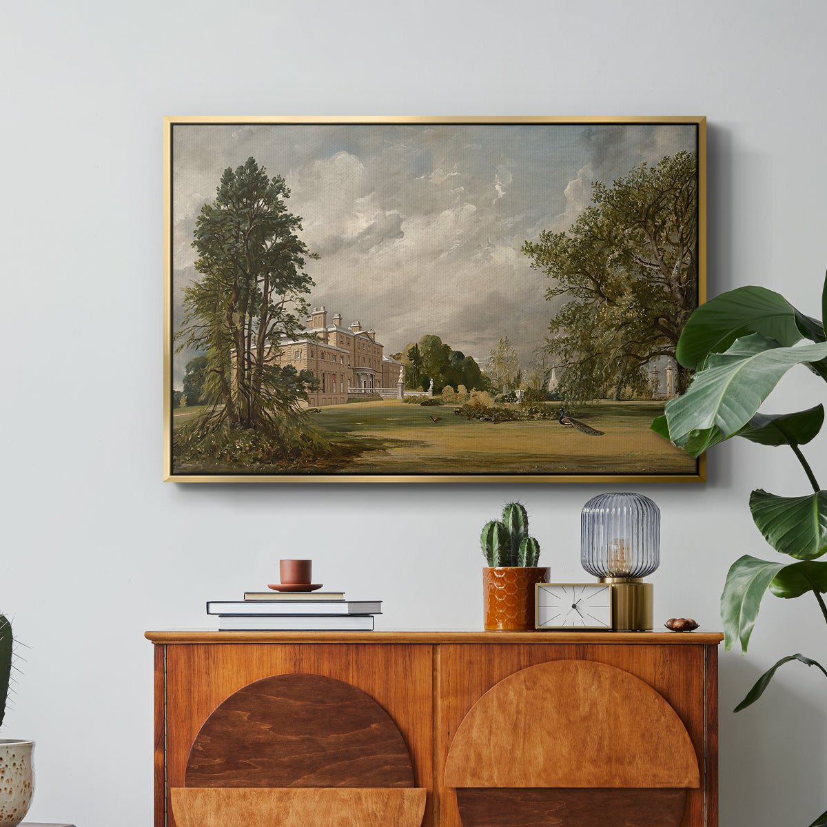 Malvern Hall, 1821 - Floater Framed Canvas Print