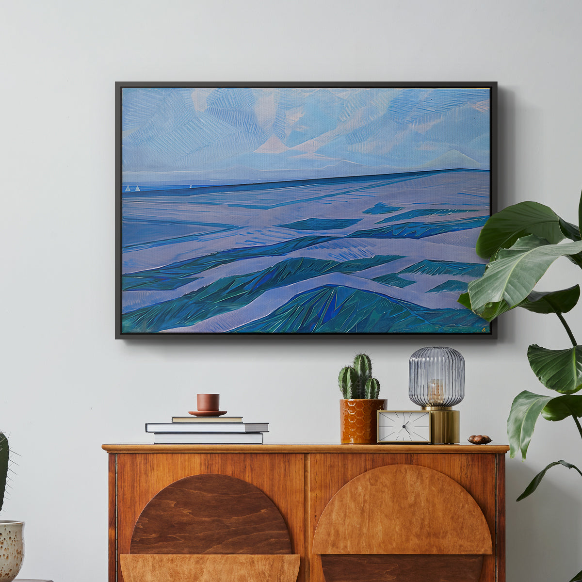 Dune Landscape, 1911 - Floater Framed Canvas Print