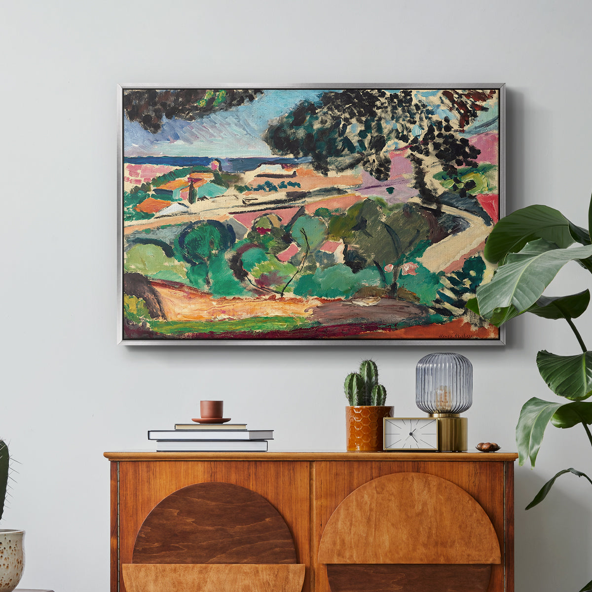 Landscape at Collioure, 1907 - Floater Framed Canvas Print