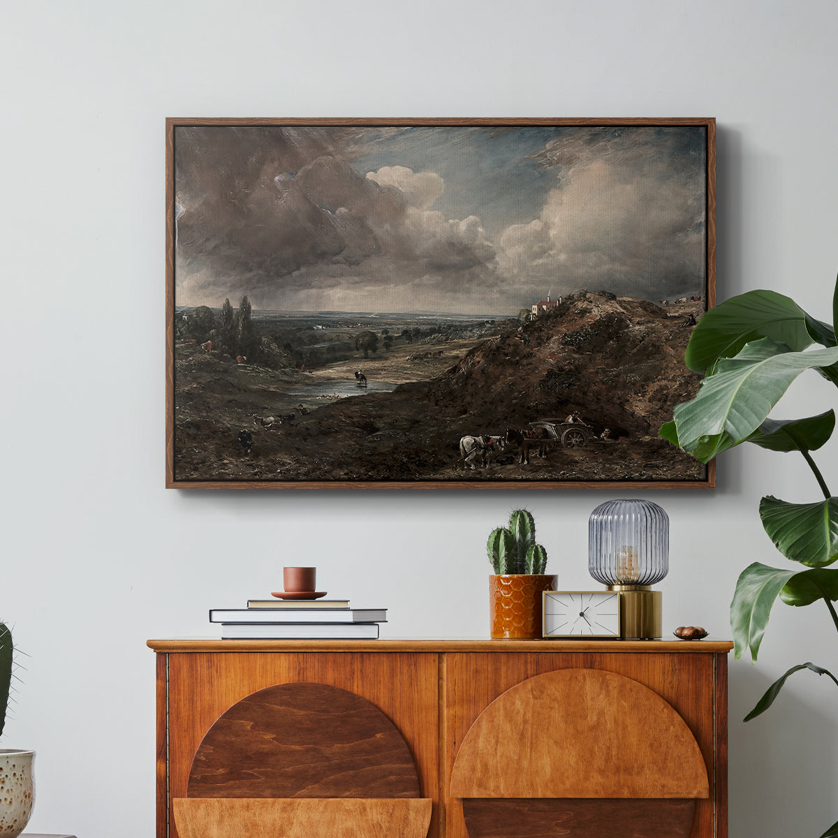 Branch Hill Pond, Hampstead Heath, c. 1828 - Floater Framed Canvas Print