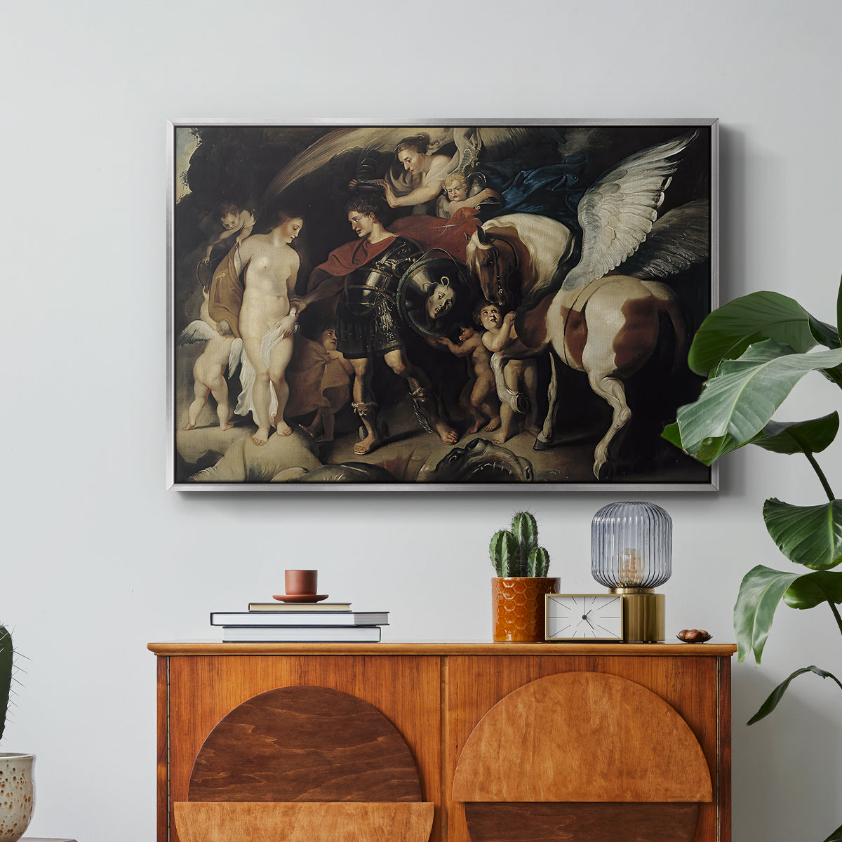 Perseus and Andromeda, c. 1620 - Floater Framed Canvas Print