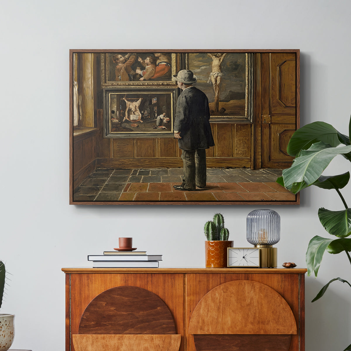 The Picture Lover, 1884 - Floater Framed Canvas Print