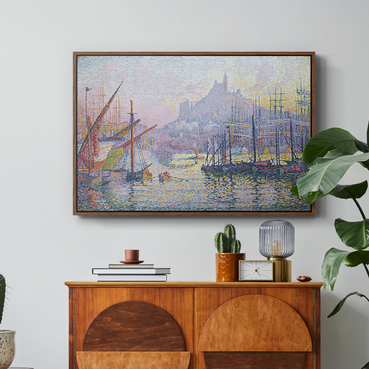 The Port of Marseille, 1905 - Floater Framed Canvas Print