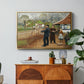 L. A. Ring Painting near Aasum Smithy, 1893 - Floater Framed Canvas Print
