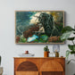 Campfire, Adirondacks, 1892 - Floater Framed Canvas Print
