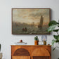 View from the Oslofjord, 1866 - Floater Framed Canvas Print