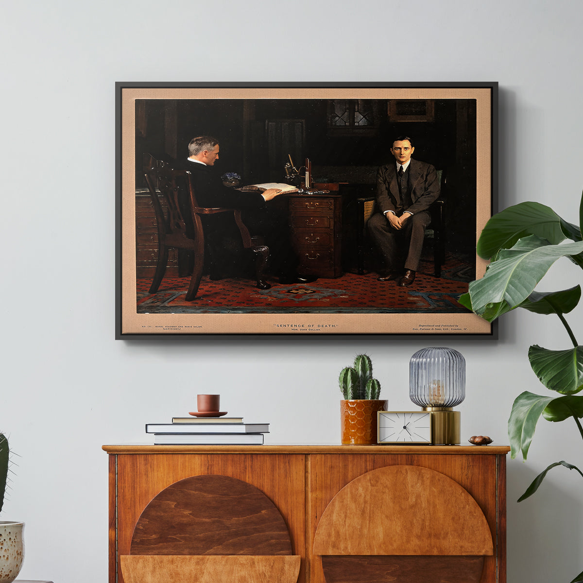 The Sentence of Death, 1908 - Floater Framed Canvas Print