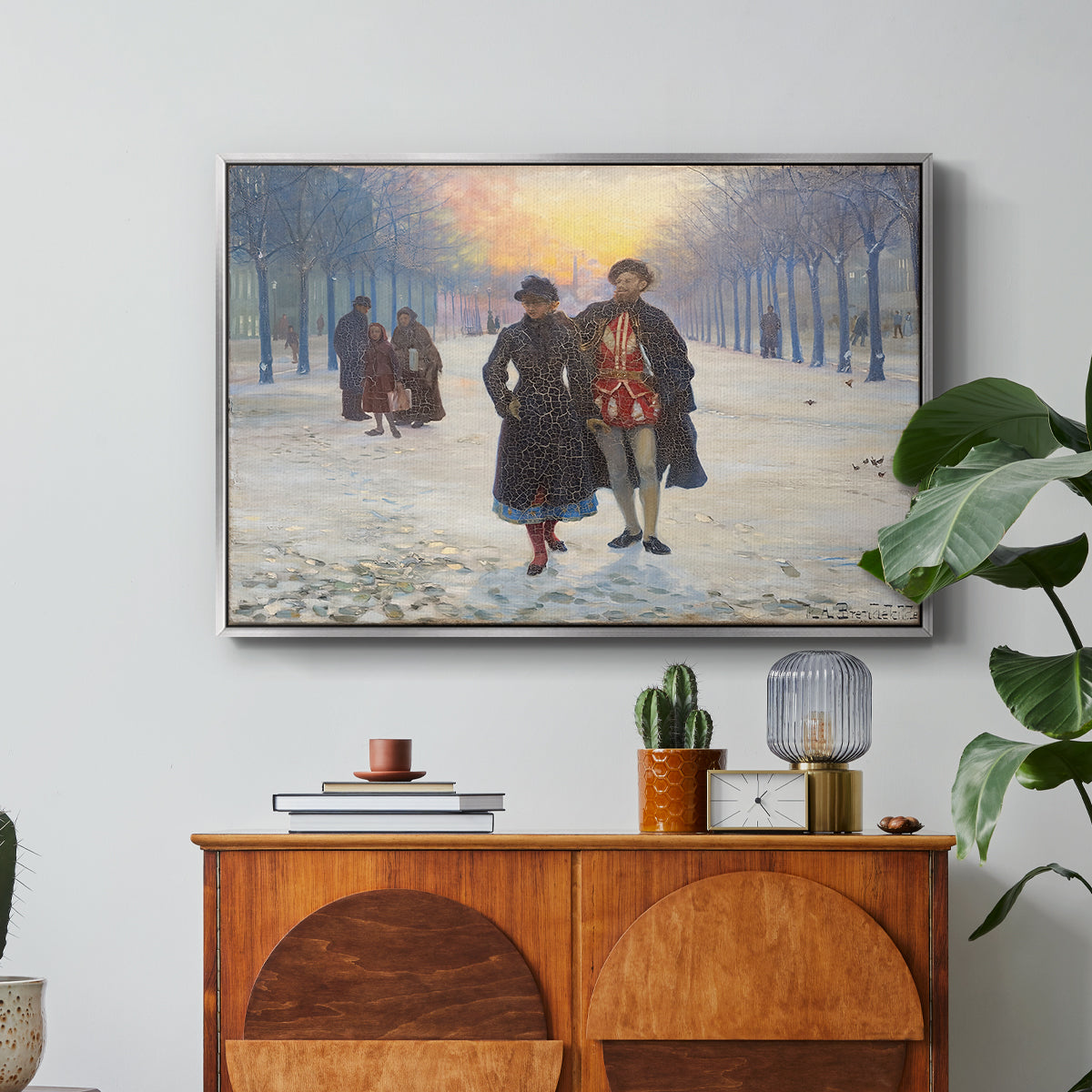 Morning after the Carnival, 1884 - Floater Framed Canvas Print