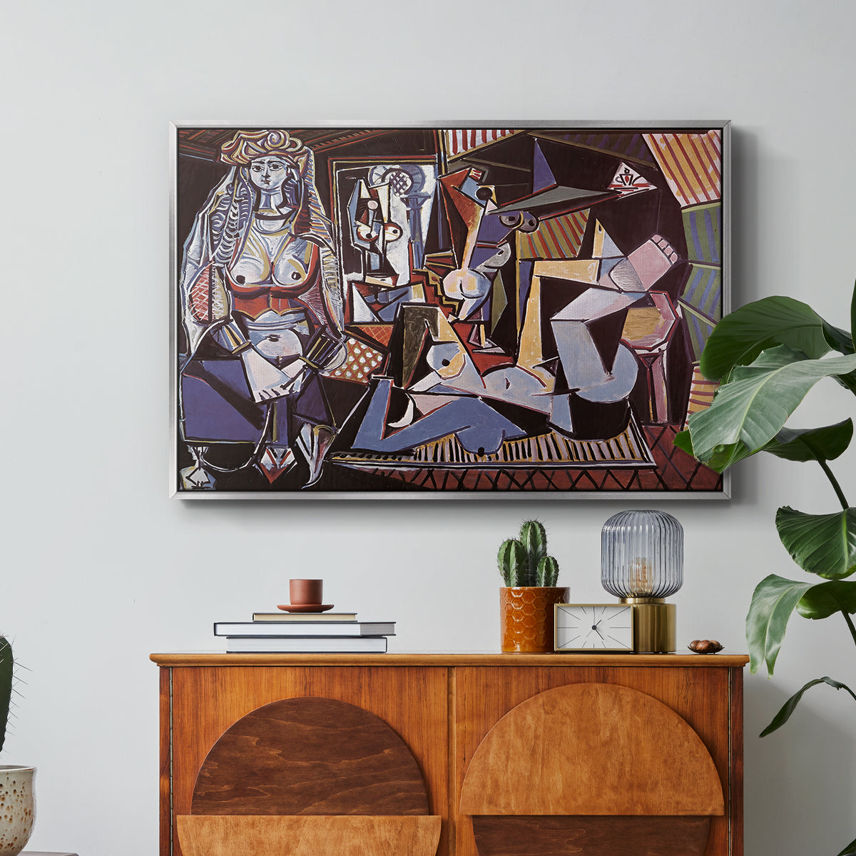 Women of Algiers (Version O), 1955 - Floater Framed Canvas Print