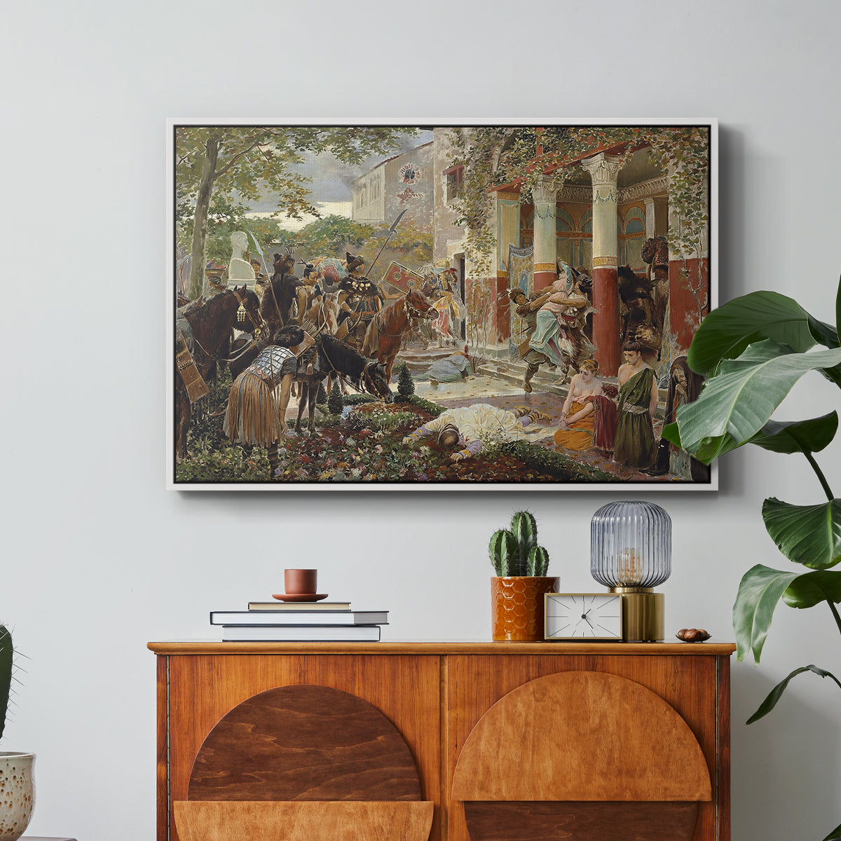 Onslaught of the Tartars, c. 1938 - Floater Framed Canvas Print
