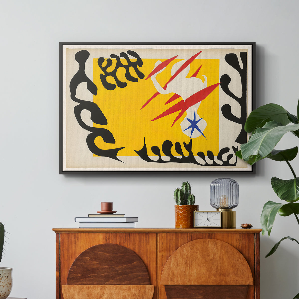 The Nightmare of the White Elephant, from Jazz, 1947 - Floater Framed Canvas Print