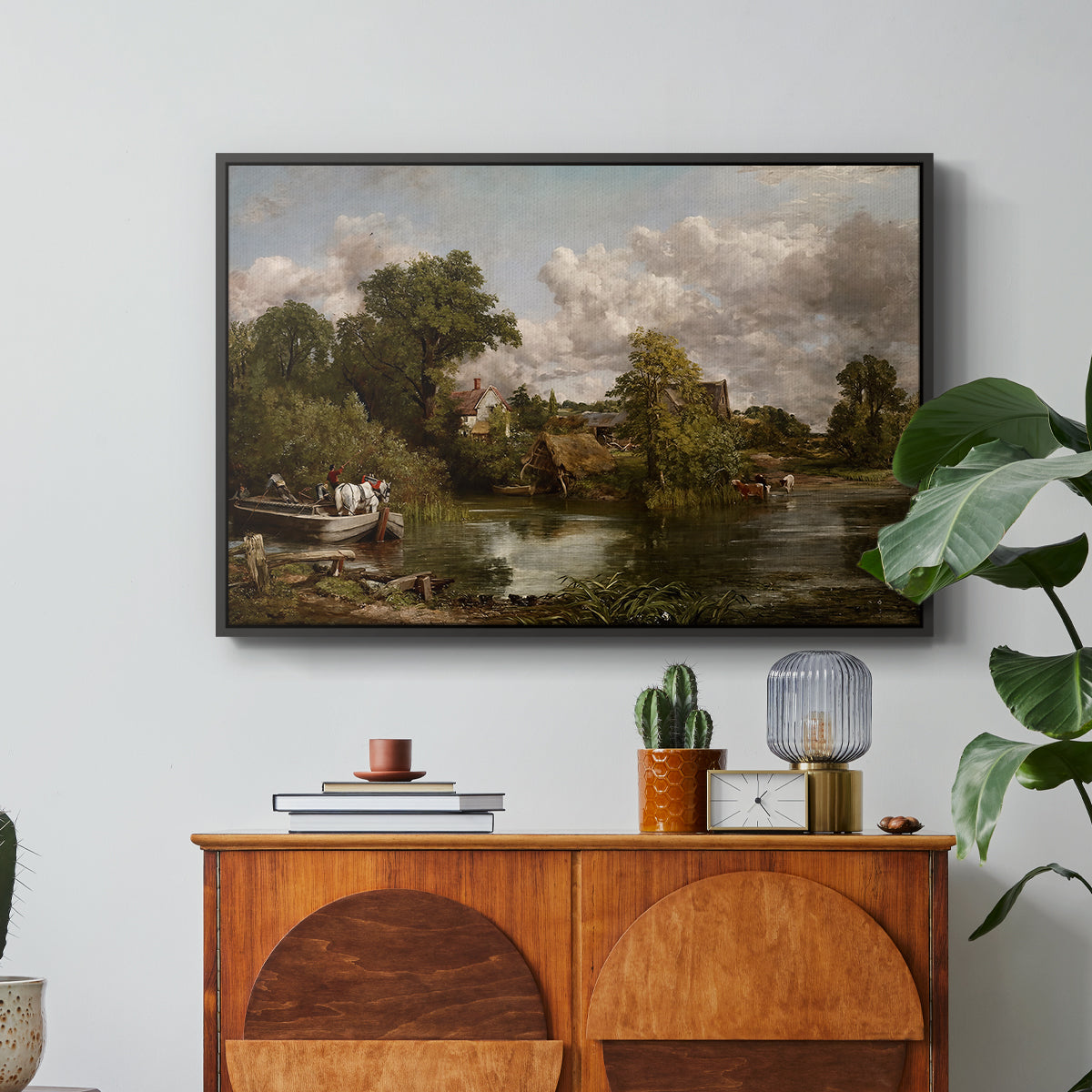 The White Horse, 1819 - Floater Framed Canvas Print