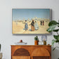 View from the Desert of Cairo with Citadel and Mamluk Tombs in the Background, c. 1889-1890 - Floater Framed Canvas Print
