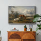 Two Horses on the Pasture, c. 1825 - Floater Framed Canvas Print