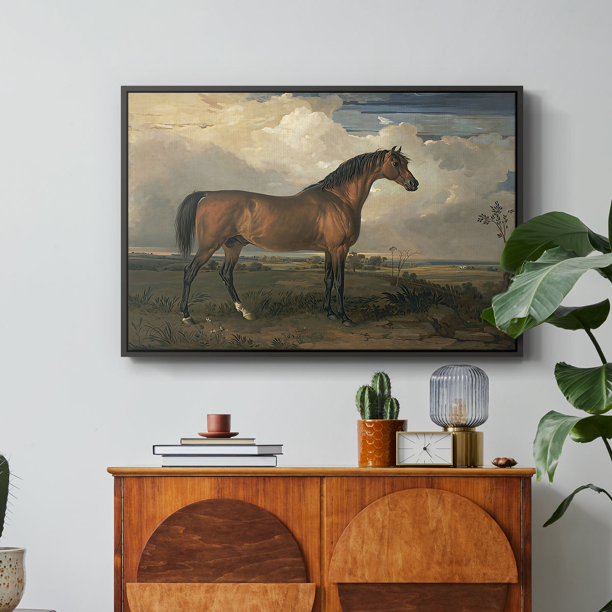 Eagle, A Celebrated Stallion, 1809 - Floater Framed Canvas Print