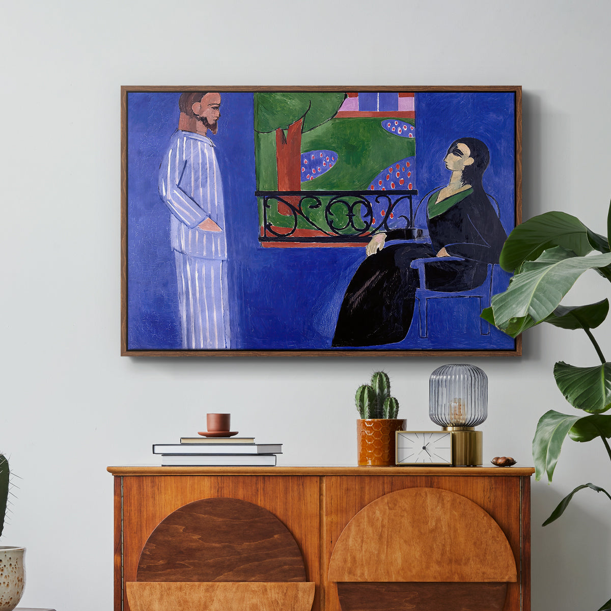 The Conversation, c. 1908-1912 - Floater Framed Canvas Print