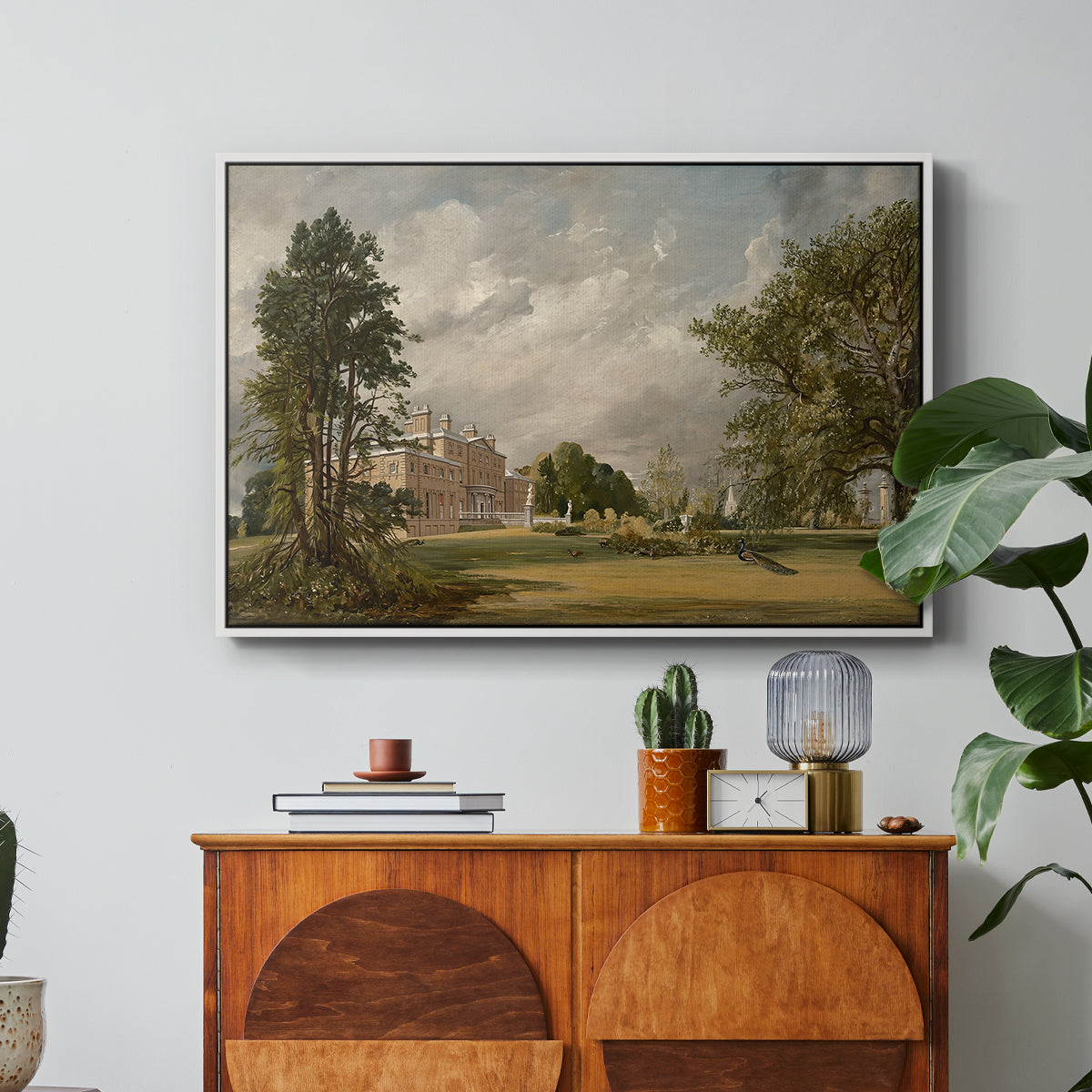 Malvern Hall, 1821 - Floater Framed Canvas Print