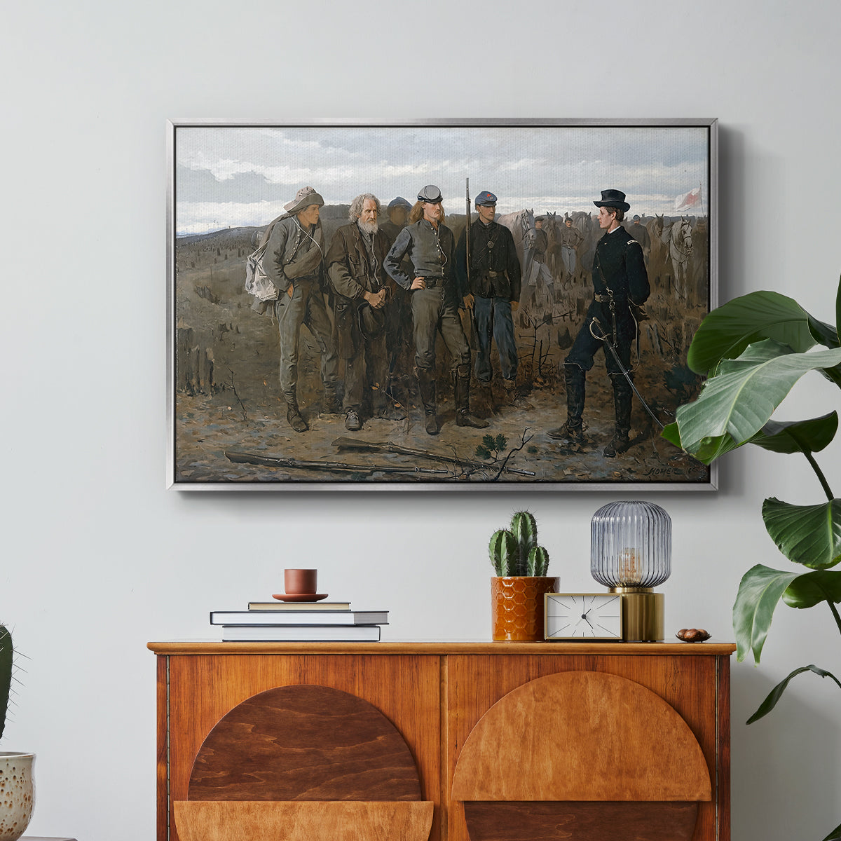 Prisoners from the Front, 1866 - Floater Framed Canvas Print
