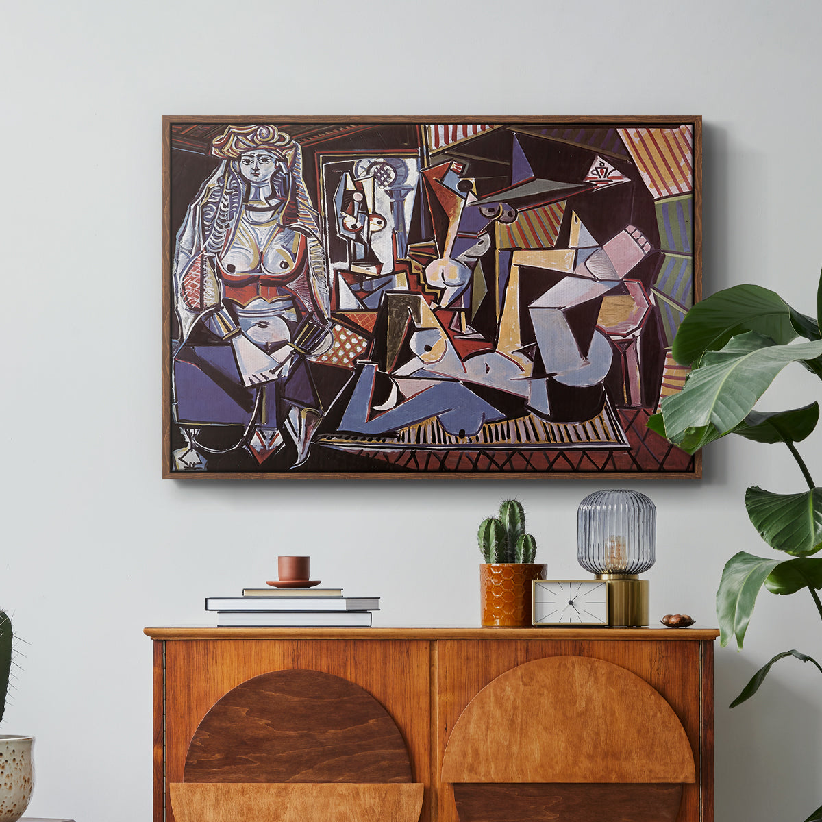 Women of Algiers (Version O), 1955 - Floater Framed Canvas Print
