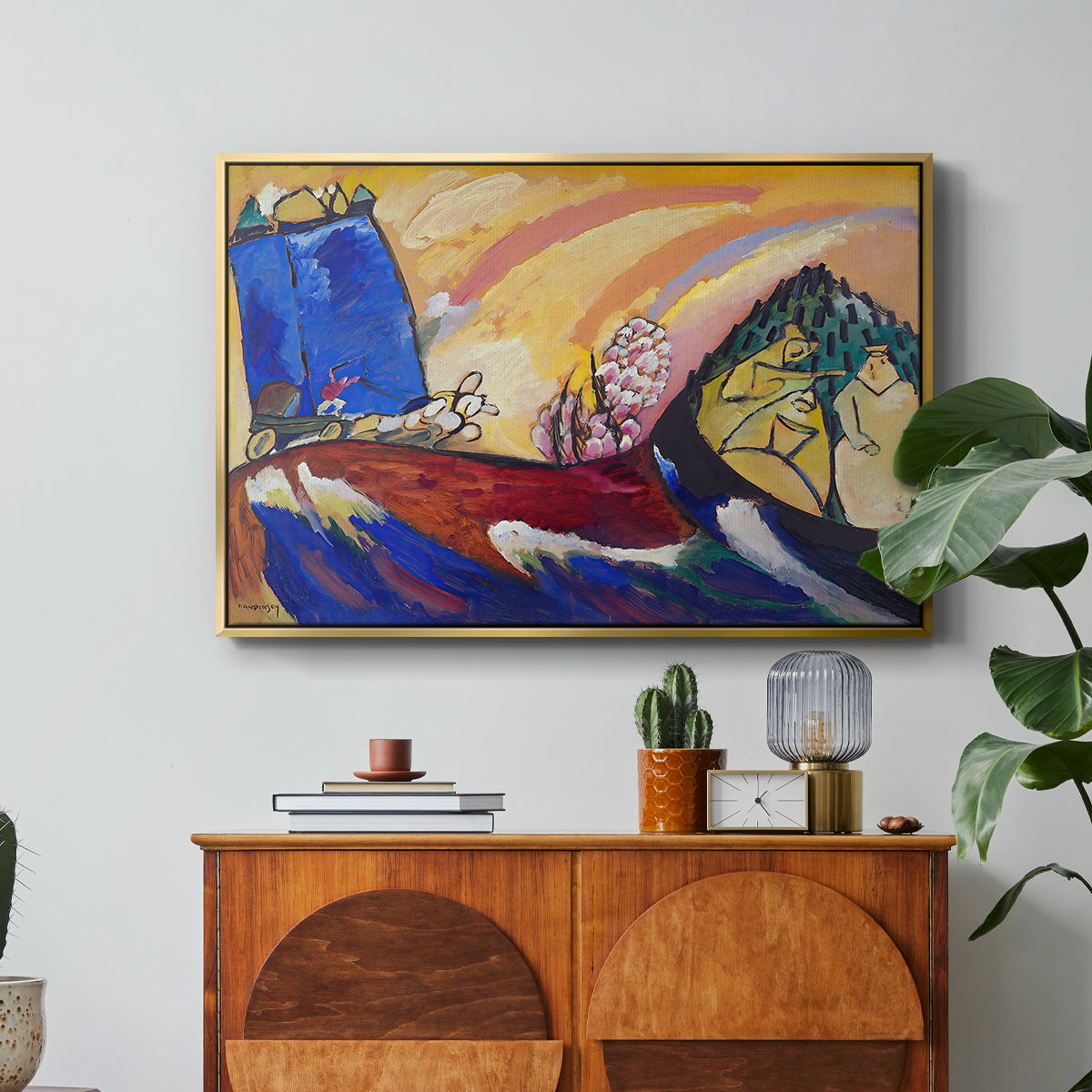 Painting with Troika, 1911 - Floater Framed Canvas Print