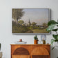 Village Landscape with Church, 1891 - Floater Framed Canvas Print