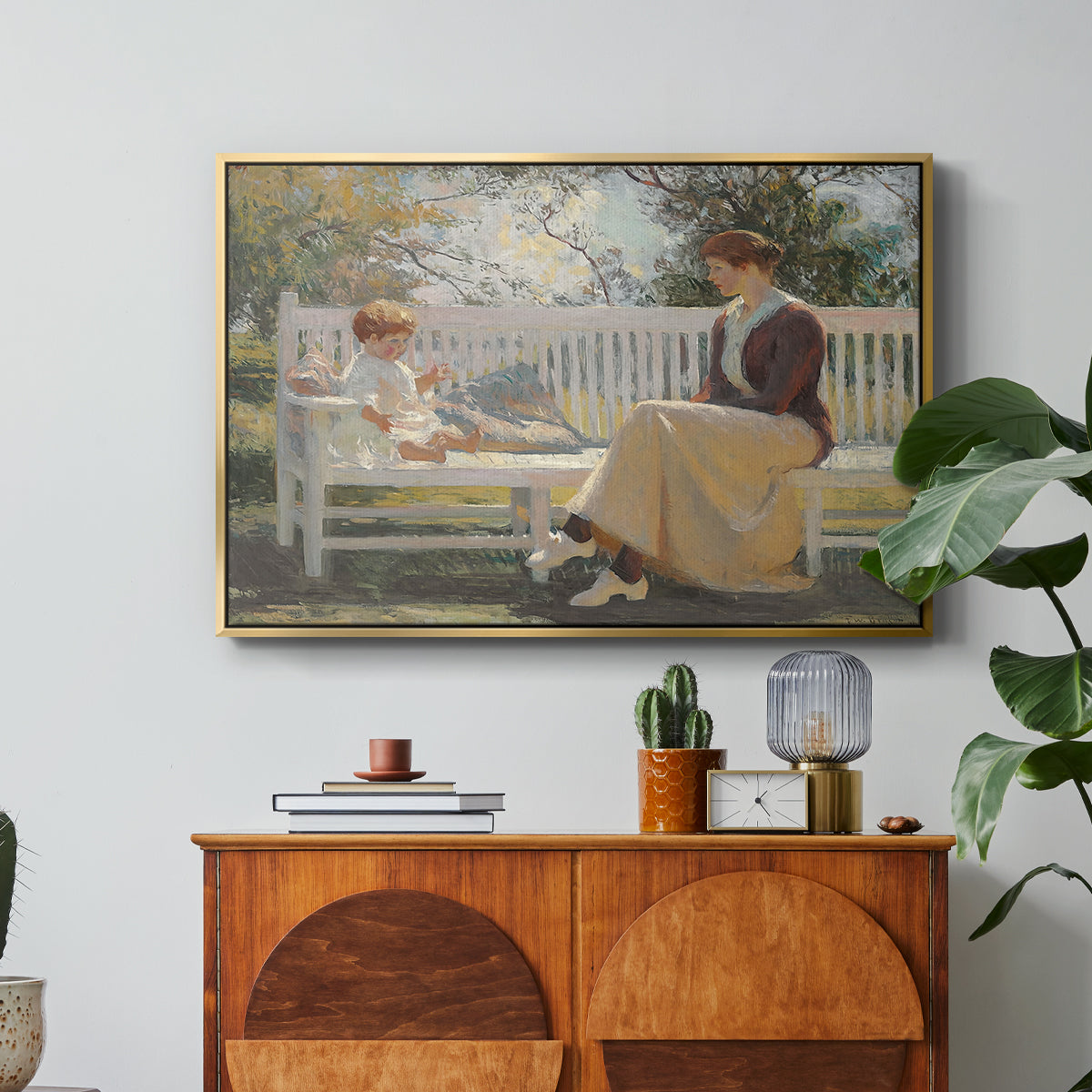 Eleanor and Benny, 1916 - Floater Framed Canvas Print