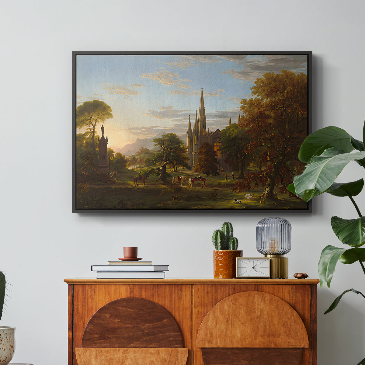 The Return, 1837 - Floater Framed Canvas Print