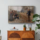 People by a Road, 1893 - Floater Framed Canvas Print