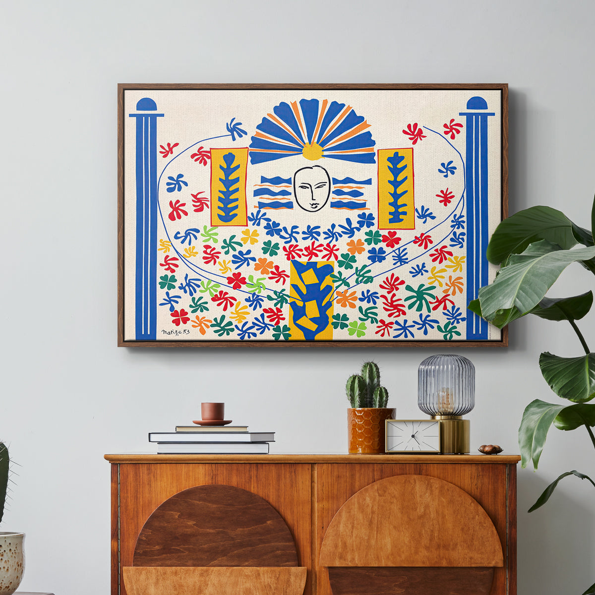 Apollo (Apollon), 1953 - Floater Framed Canvas Print