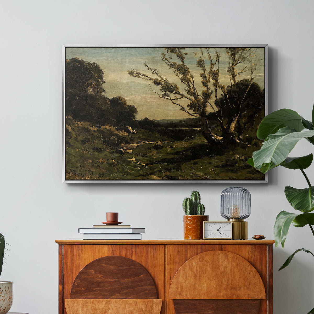 Morning in the Nievre, 1877 - Floater Framed Canvas Print