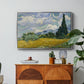 Wheat Field with Cypresses, 1889 - Floater Framed Canvas Print